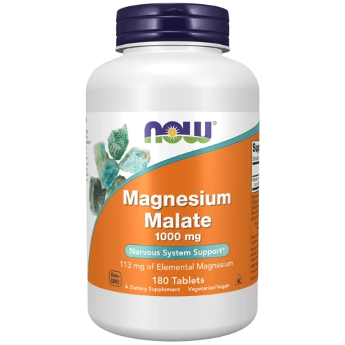 NOW - Magnesium Malate 1000 mg - 180 tabletek NOW - Magnesium Malate 1000 mg - 180 tabletek